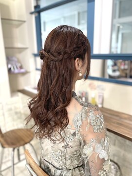 フルールハーフアップ