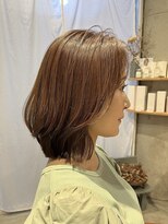 カーフ アオゾラヘアー 光の森2号店(calf AOZORA HAIR) ナチュラルくびれヘア 大人レイヤー ハイライト 毛ながれパーマ