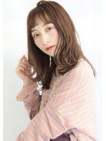 シロフイケブクロ(shirof ikebukuro)&nbsp;フレンチガーリーパーマ×眉上バング20代30代40代