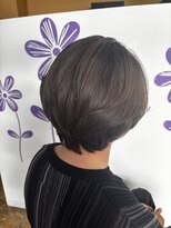 イチ(ICHI) ナチュラルマッシュショート×センターパート