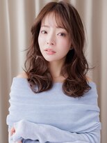 カバーヘア ブリス 戸田公園西口店(COVER HAIR bliss)&nbsp;黒髪流しバング大人巻きウェーブロングウルフカット30代40代Y