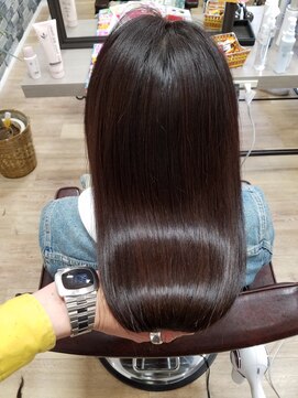 ルーミールーム(RoomieRoom) 髪質改善/ツヤ髪ロング/ダークグレージュ夏カラー/20代30代髪型