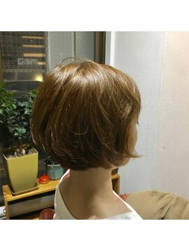 ネスト ヘアーデザイン(NEST hair design) 【NEST 札幌】キャラメルカラーボブ