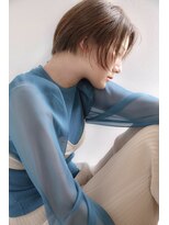 ヘアーアンドアトリエ マール(Hair&Atelier Marl)&nbsp;【Marl】黒染め落としから上品なベージュカラー×ショートボブ