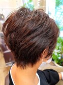 大人くびれウルフショートｘアッシュカラー