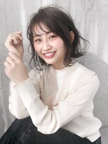 シスタ(SISTA)&nbsp;SiSTA】田中大人可愛いシースルーバング外ハネボブウルフボブ