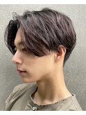 センターパート/ニュアンスパーマ/ツーブロ刈り上げ