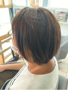 スタジオ アルファプラス 日暮里店(studio α+) 30代40代50代◎大人ナチュラルショートボブ 日暮里