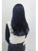 波巻きロングブルーブラック【吉祥寺】【イルミナカラー】