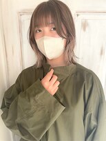 ヘアアトリエコモノ(hair l'atelier KoMoNo) 【王道カラー】ナチュラルハイトーン！ミルクティーイヤリング！