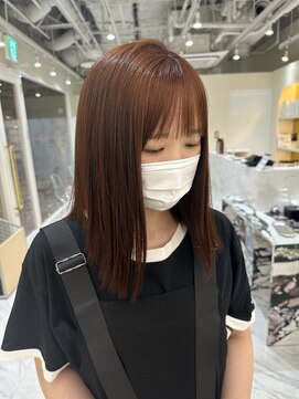 シェノン サントル(CHAINON CENTRE) 前髪/マチルダボブ/ピンクベージュ/インナーグレージュ