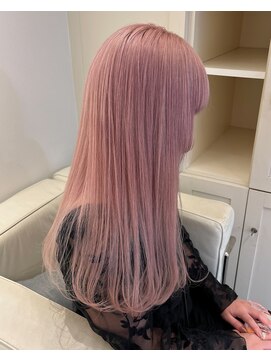 ベレーザ 渋谷(BELEZA) 5136ニュアンスカラーホワイトピンクオンブレミルクティーピンク