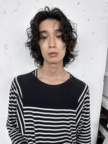 メンズミディアムパーマ
