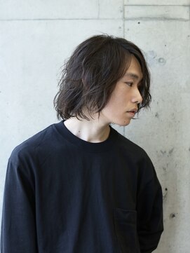ソロ(soLo) メンズ無造作パーマ【染谷】
