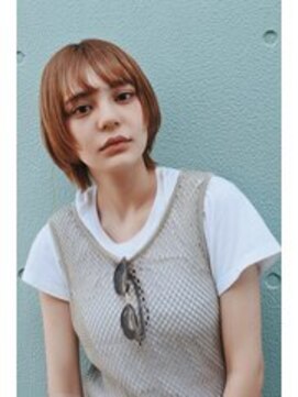 フラミューム 藤沢(flammeum) 愛されウルフボブ×ライトブラウン【フラミューム藤沢】