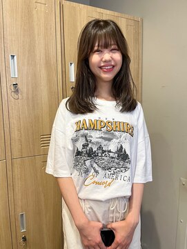 ローレンジウ(LOREN JU) 透明感髪質改善ベージュダブルカラーミルクティーグレージュ