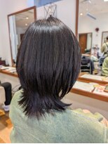 イチゴ 与野店(ICH GO)&nbsp;ミディアムマッシュウルフ×スモーキーグレー