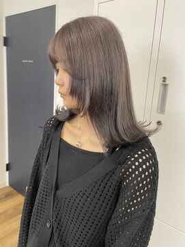 ユッカ 梅田(YUCCA) 【YUCCA】大人可愛い/ミディアム/milk tea greige