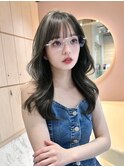 フェミニンロング×縮毛矯正髪質改善顔周りレイヤーカット[大宮