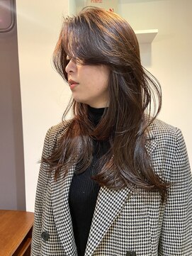 パープル(PURPLE) ロングレイヤー/ロングヘア