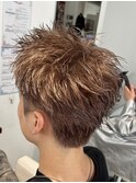 ミルクティーベージュブロンドヘアグレージュハイトーンカラー