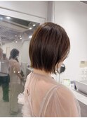 ボブ/ワンレンボブ/ショートボブ/マロンベージュ/柏