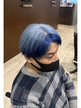 イーエル グランデ(e.ll grande) ブルー系デザインカラー×マッシュレイヤー