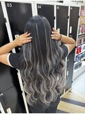 エクステで作るバレイヤージュ