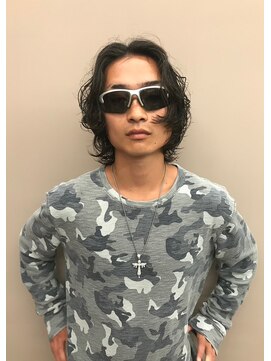 フェンヘアーアイス 中目黒(Fen.hair ici) ワイルド◎メンズパーマ波巻きパーマ×アップバング好感度