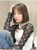 Liberte 銀座 タッセルボブ×オリーブベージュ