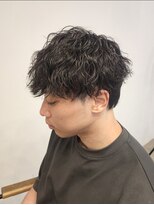 ニアウ 伊勢崎連取店(Niau)&nbsp;MEN’S HAIR/サーフカール/刈り上げセンターパート/伊勢崎