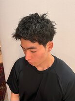 メゾンフォーメン 心斎橋店(Maison for men) スパイキーショート ツイストピンパーマ 刈り上げ