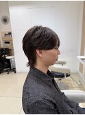 シースルーウルフ×フェザーパーマ