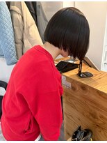  fit stand 千葉/ショートボブ/カット/パーマ/ダブルカラー/トリートメント/縮毛矯正&nbsp;イメチェン/ピンクベージュ/アンブレラカラー[千葉]