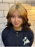 18339インナールーツカラーセミロングレイヤーアンブレラカラー