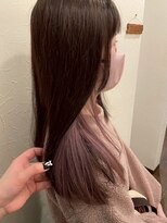 アズグロウヘアー(AS GROW HAIR) チェリーブラウンラベンダーインナーロング