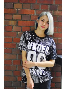 ソレイジュ(soleige) シルバーホワイト・インナースカイブルー