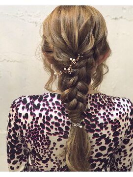 フランベアー(Franc Bear) 編み込みダウンアレンジ