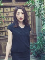 美容室 フラワー 平井店(flower)&nbsp;くびれ外ハネ×かきあげロング【平井】