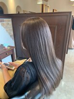 アドラーブル 女池店(adorable) 【ラベンダーベージュ】 ストレートスタイル 20代30代40代