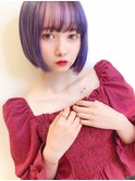 『派手可愛い＊』シャープボブ×ゴーストパープル