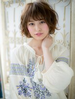 モッズ ヘア 福岡姪浜店(mod's hair)&nbsp;*mod's姪浜*大人ガーリーマロンベージュ韓国風小顔ボブショートe