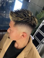 ドルクス 日本橋(Dorcus)&nbsp;メッシュメンズハイライトスキンフェード　渋谷　ヤリラフィー系