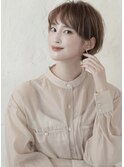 ナチュラルショート/ショートボブ/丸みボブ/ハンサムショートe