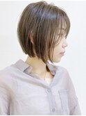 【松戸　ムラマツ】前下がりショートボブ大人ショート前髪