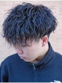 マッシュスタイル/波巻きパーマ/ツーブロック/メンズパーマ