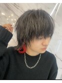 メンズウルフカット/メンズインナーカラー/イルミナカラー