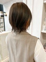 キャアリー(Caary)&nbsp;福山市美容室Caary人気 春カラーちら見せインナーカラーボブ