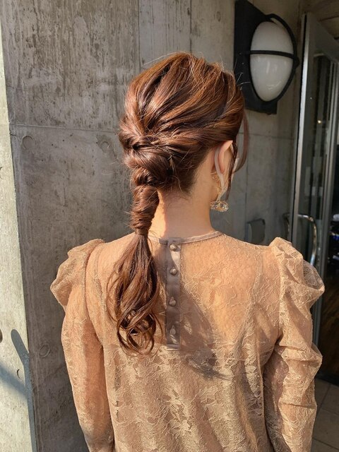 成人式ヘア　ヘアセット　ヘアアレンジ