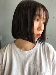 ショートボブ/前髪/似合わせカット/髪質改善/縮毛矯正/長野市